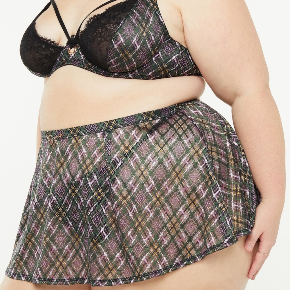 SavageXFenty A Little Tart Plus Size Lingerie 3 Pc Set 44D/3X NWT